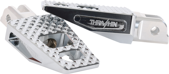 THRASHIN SUPPLY CO. P-54 Front Chrome Tapered Footpegs (Part No. TSC-2020-3-SF)