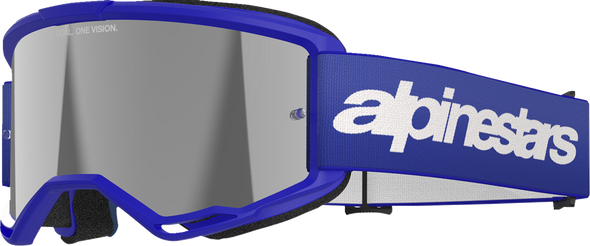 Alpinestars GOGGLES Vision 3 Blue Silver Mirror Lens * Model 5103225-7266