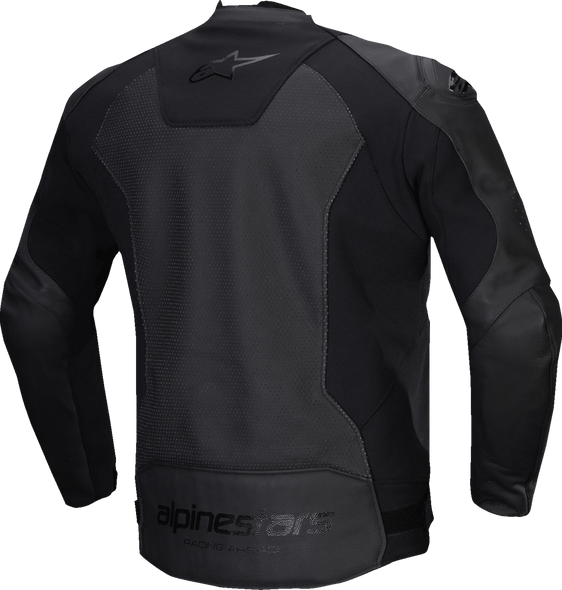 Alpinestars Faster v3 Airflow Leather Jacket - Black/Black - US 48 / EU 58 (Part No. 3103625-1100-58)