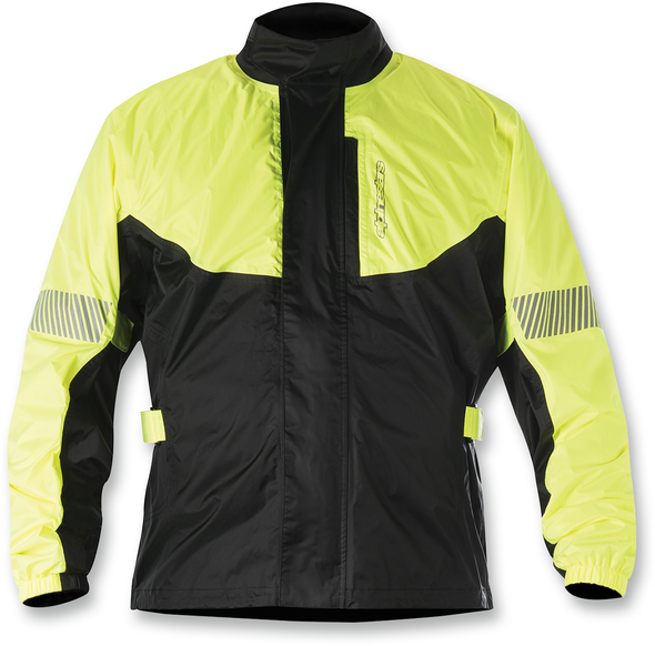 Alpinestars Hurricane Rain Jacket - Yellow/Black, Size Large (Part No. 3204617-551-L)