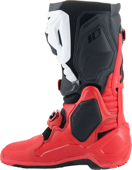 Alpinestars Tech 10 Enduro Boots - Bright Red/Black/White US 12 / EU 47 (Part #2010025-3016-12)