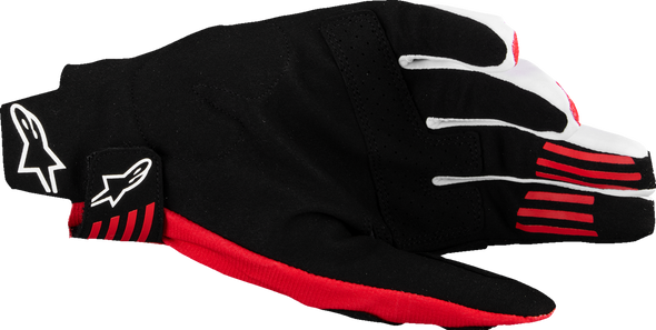 Alpinestars Techstar MX Gloves - Black/Bright Red, Small * Professional Racing Performance