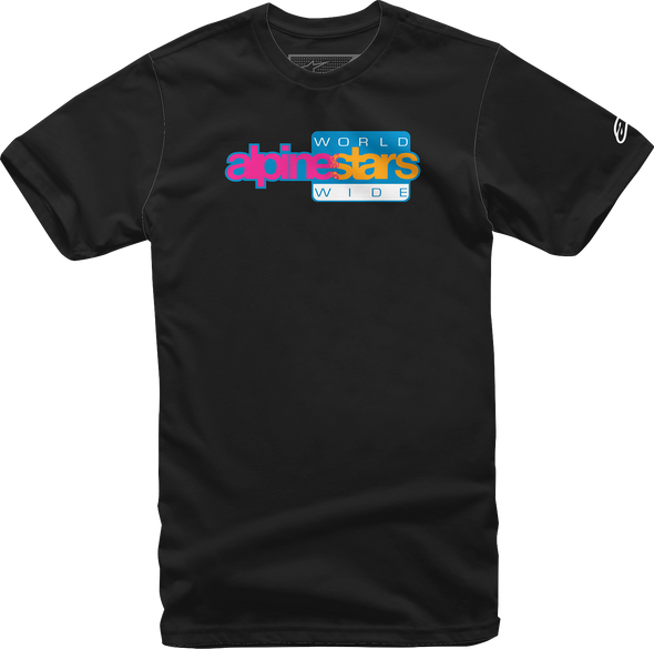Alpinestars World Wide Revival Graphic T-Shirt - Black - XL (Part Number 1232-72236-10XL)
