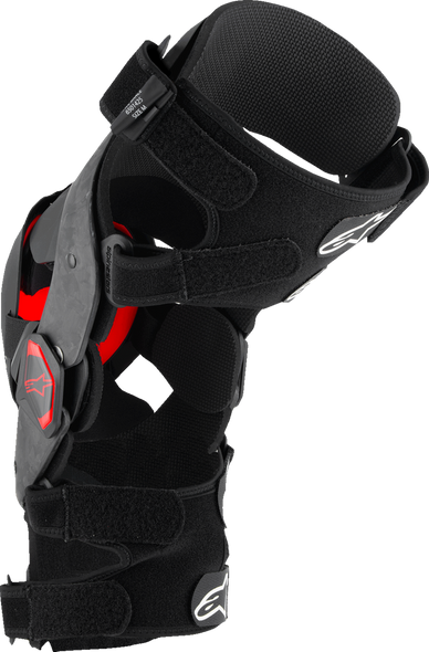 Alpinestars Supertech RK-10 Plasma Knee Braces - Black/Red, XL (Part #6501425-13-XL)