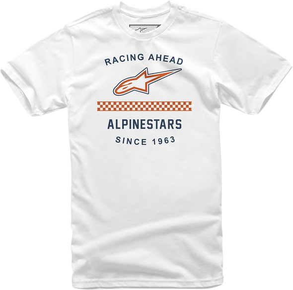 Alpinestars Origin T-Shirt - White - XL - Comfortable 100% Combed Cotton with Logo Graphics
