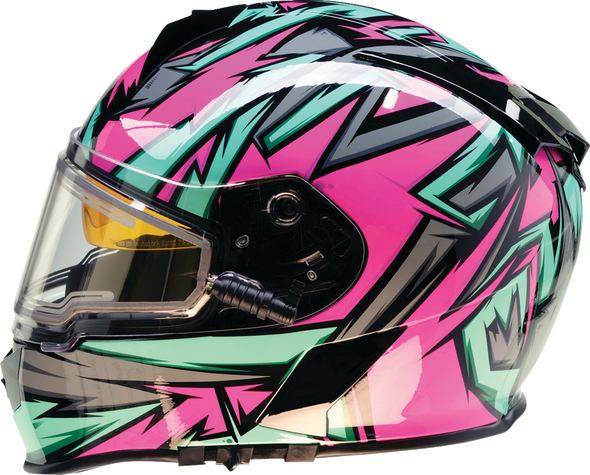 Z1R Warrant Snow Helmet Neuron Pink/Teal Large (Part No. 0101-17214)