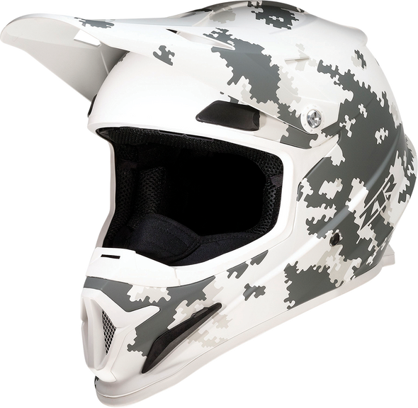 Z1R Rise Snow Helmet - Digi Camo White/Gray 3XL - Injection Molded Polycarbonate Shell with Open Flow Vents