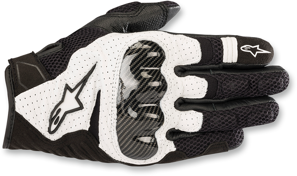 Alpinestars SMX-1 Air V2 Gloves - Black/White, 2XL - Model 3570518-12-2X
