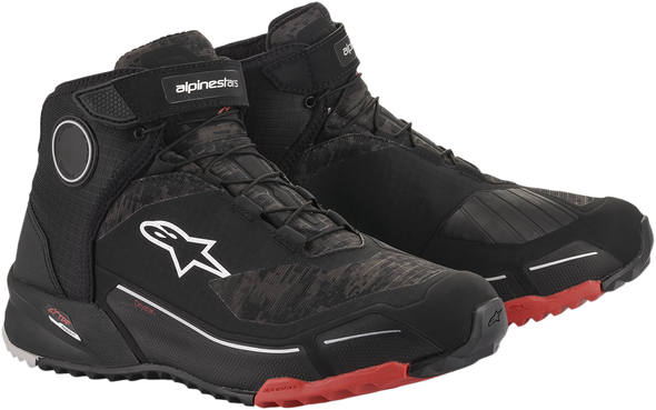 Alpinestars CR-X Drystar? Shoes - Black, Camo, Red - US 8.5 / EU 41 - Part 26118209938.5