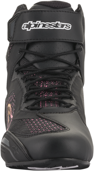 Alpinestars Stella Faster-3 Rideknit Shoes - Black, Yellow, Pink - US 10.5 / EU 43 (Part #2510520143910.5)