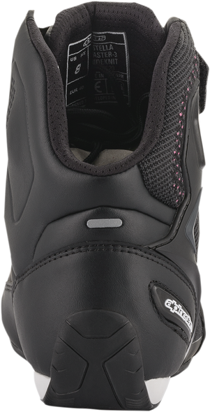 Alpinestars Stella Faster-3 Rideknit Shoes - Black, Yellow, Pink - US 10.5 / EU 43 (Part #2510520143910.5)