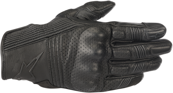 Alpinestars Mustang V2 Gloves - Black, 3XL - Durable Leather Racing Gloves with Breathable Perforation and Reinforced Safety Features