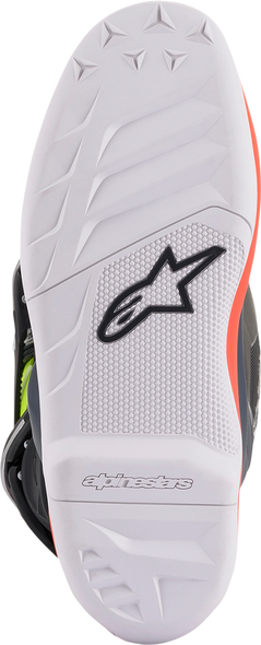 Alpinestars Youth Tech 7S Motorcycle Boots - Black, Gray, Red, White, Yellow (US 7 / EU 40.5) - Part Number 2015017-9058-7