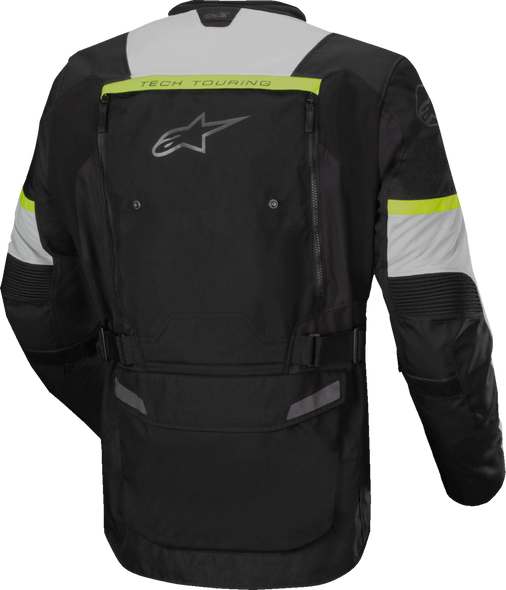 Alpinestars Bogota Pro Drystar? Motorcycle Jacket - 4XL Dark Black/Ice Gray/Yellow Fluo