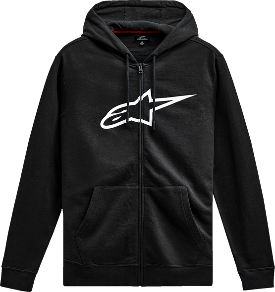 Alpinestars Ageless V3 Zip Hoodie - Black/White, Large - Part 1244-51490-1020-L