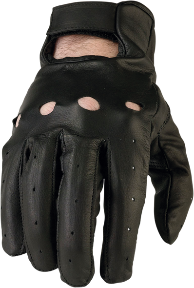 Z1R 243 Black Leather Motorcycle Gloves - Size 3XL (Part Number 3301-2617)