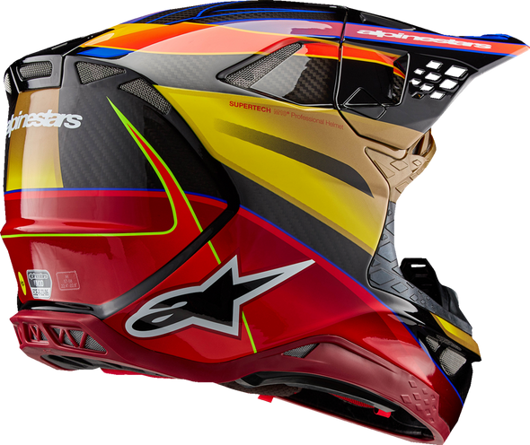 Alpinestars Supertech M10 Helmet Era MIPS? Gloss Gold/Yellow/Rio Red Small