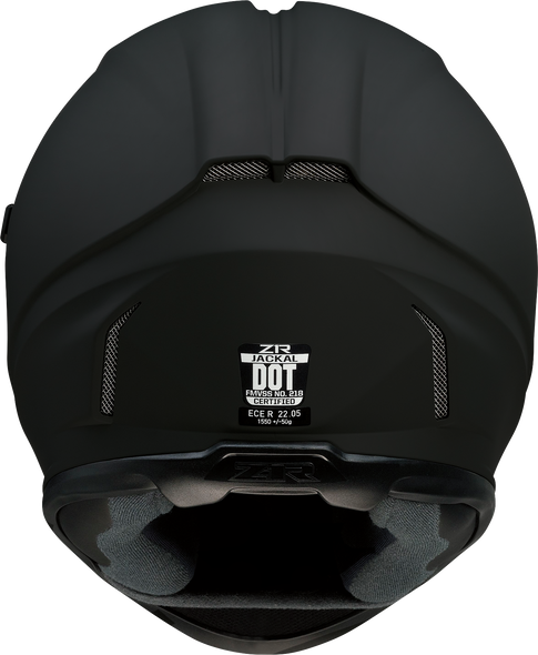 Z1R Jackal Helmet in Flat Black with Smoke Shield * Small, Part 0101-13993
