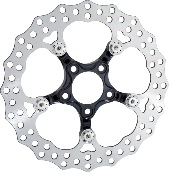 Arlen Ness Spider Rear Brake Rotor - 11.8 Inch Black | Part 300-059