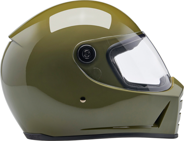 BILTWELL Lane Splitter Helmet - Gloss Olive Green, Large (Part #1004-154-504)