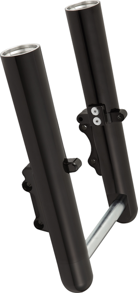 Arlen Ness Black CNC-Machined Fork Legs for Dual Disc Touring Applications (Part No. 40-528)