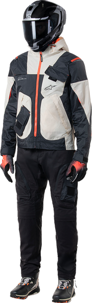 Alpinestars Mogress Air Jacket XL by Alpinestars - Black, Almond, and Hot Orange with Impact Protections