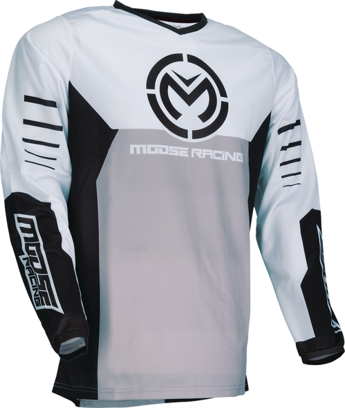 Moose Offroad Qualifier? Jersey Black/White XL - Durable Performance Motorcycle Jersey