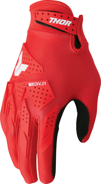 THOR Launchmode XP Gloves - Red Medium (Part No. 3330-8163)