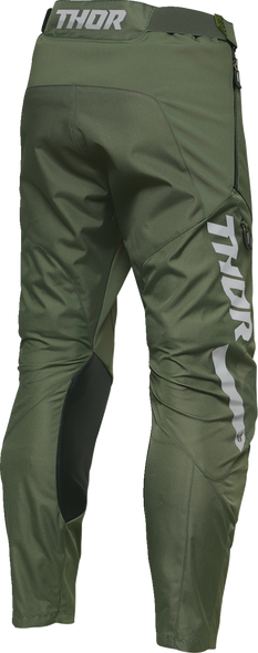 THOR Terrain In-the-Boot Pants - Army/Charcoal US 36 | Durable Motorcycle Riding Gear
