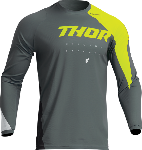 THOR Sector Edge Jersey - Gray/Acid Medium (Part No. 2910-7140)