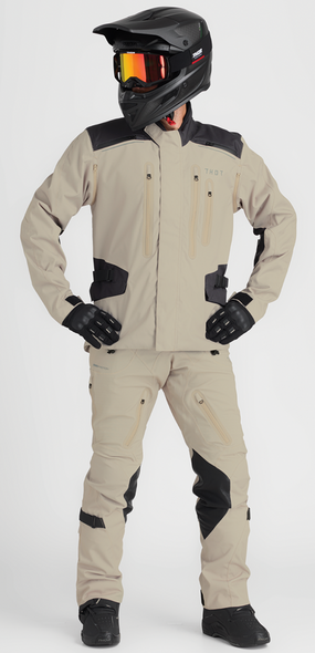 THOR Range Pants - Sand US 38 with Vented Knee and Hip Pads * Waterproof and Breathable Riding Gear