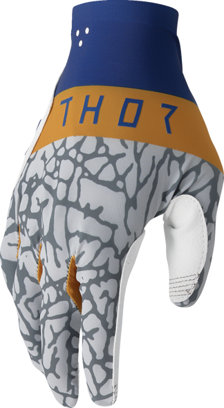THOR Sportmode Bravo Gloves - Navy and Copper, Medium | Part No. 3330-8238