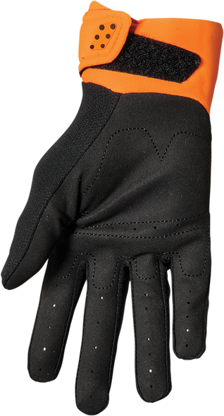 THOR Youth Spectrum Gloves - Orange/Black, Medium - Part No. 3332-1615
