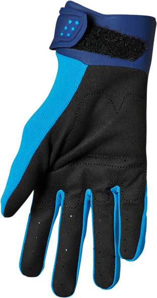 THOR Youth Spectrum Gloves - Blue/Navy, Part Number 3332-1603