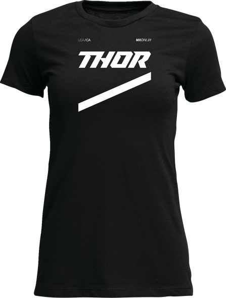 THOR Women's Brave T-Shirt - Black, Part Number 3031-4296