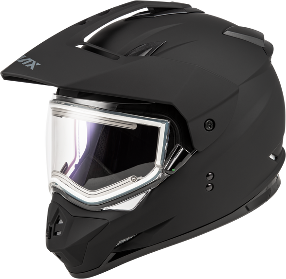 Gm 11s Snow Helmet W/ Elec Shield Matte Black Sm