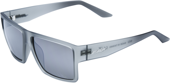 FMF Factory Sunglasses Matte Crystal Smoke with Silver Mirror Lenses - Part Number F-61502-252-01