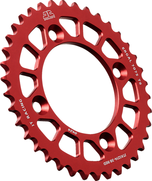 JT SPROCKETS Rear Aluminum Sprocket - 38 Tooth for CRF 110F, Red JTA1214.38RED