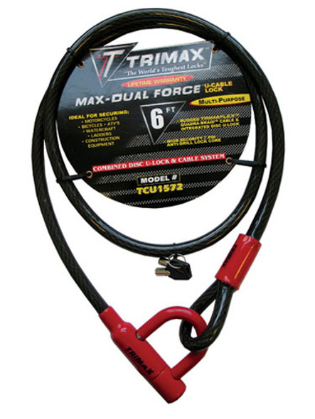 Trimax U-Shackle Cable - 6Ft X 15Mm Tcu1572