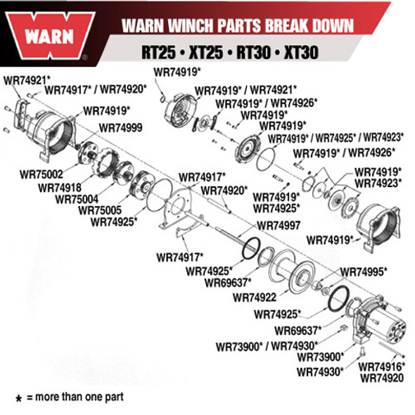 Warn Warn Winch Drum Bushings (Pr) 69637
