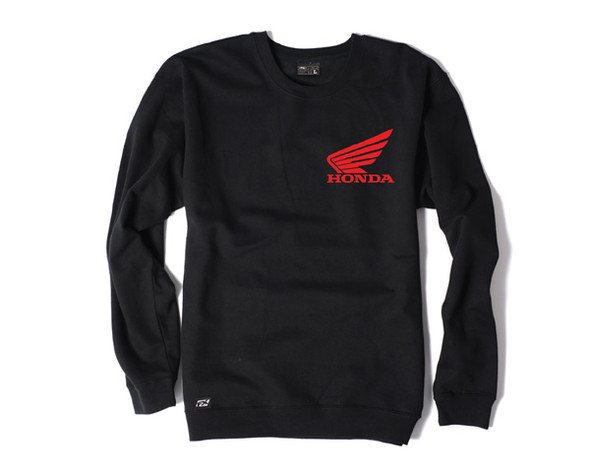 Factory Effex Honda Men'S Crew Sweatshirt / Black (Xxl) 18-88318