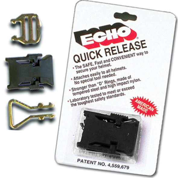 Echo Helmet Quick Release - Black Black