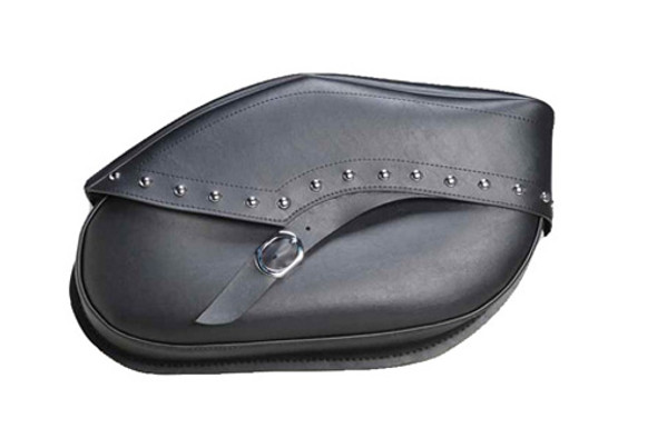 Dowco Revolution Series Hardmount Studded(Black Chrome) Leather Sb1807