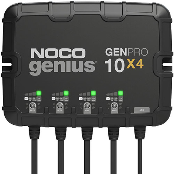 Genius Chargers 4-Bank 40A Onboard Battery Charger Genpro10X4