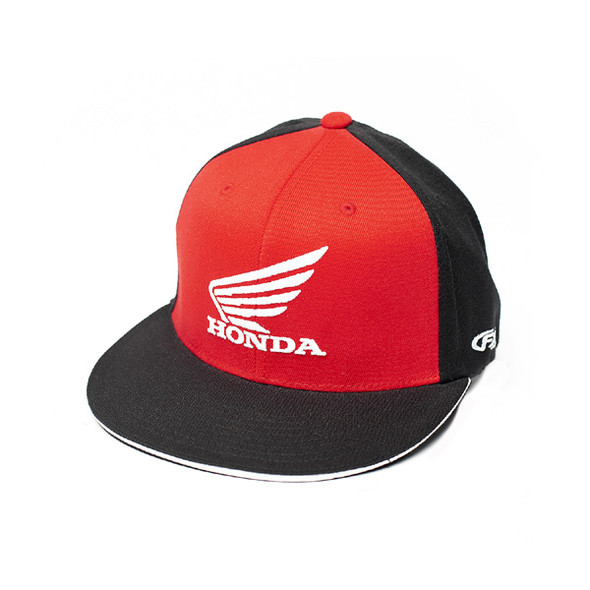 Factory Effex Honda Big Flex-Style Hat / Red-Black (S/M) 15-88344
