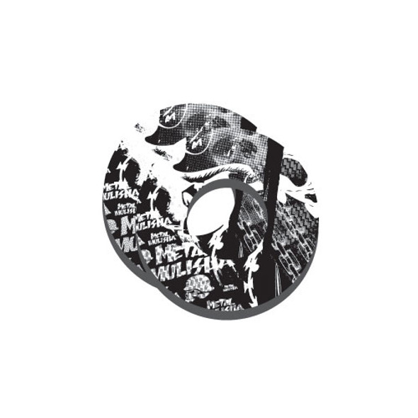 Factory Effex Fx 2015 Moto Grip Donuts - Metal Mulisha White/Black 14-67950