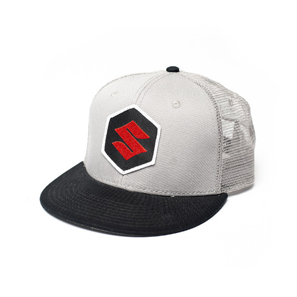 Factory Effex Fx Suzuki Mark Snapback Hat / Grey-Black (One Size) 18-86400