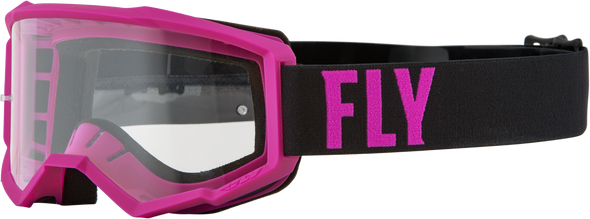 Fly Racing Focus Goggle Pink/Black W/ Clear Lens 37-51138