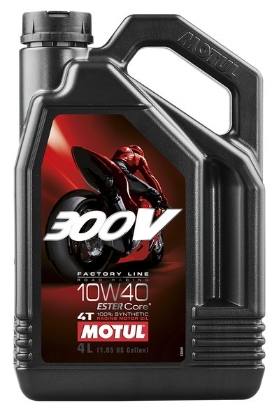 Motul 300V 4T Competition Synthetic Oil 10W40 4-Liter 104121