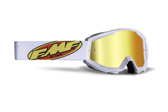 FMF Vision Powercore Youth Goggle Core White Mirror Red Lens F-50055-00006